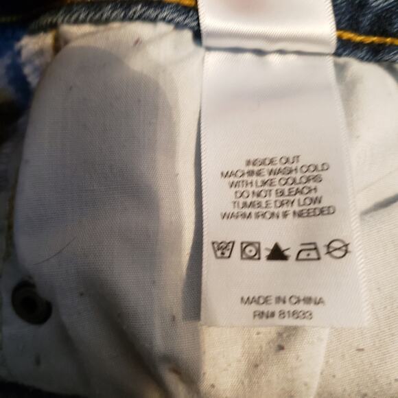 Kenneth Cole distressed raw hem medium wash skinny jeans size 4 - Picture 7 of 8